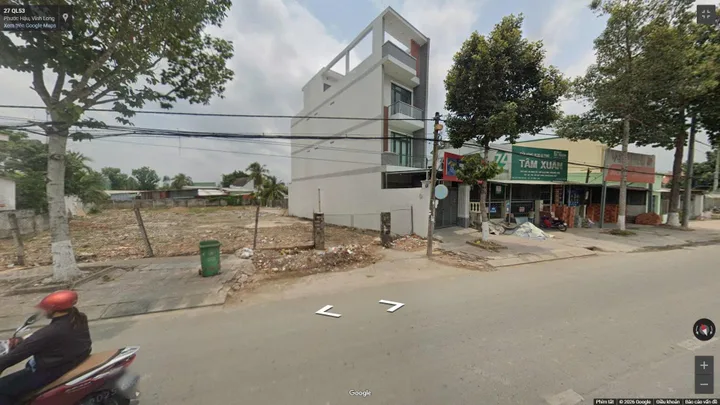 Bán Nhà 1 trệt 3 lầu 111m² thổ cư 100m² giá 5.95 tỷ tại Đường Phó Cơ Điều Phường Phước Hậu, tỉnh Vĩnh Long