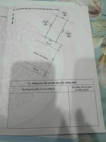 Bán Đất 60m² thổ cư 60m² giá 5.8 tỷ tại Phường Hồng Bàng Hải Phòng