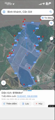 Bán Đất 45000m² thổ cư 1000m² giá 315 tỷ tại Xã Bình Khánh TP. Hồ Chí Minh