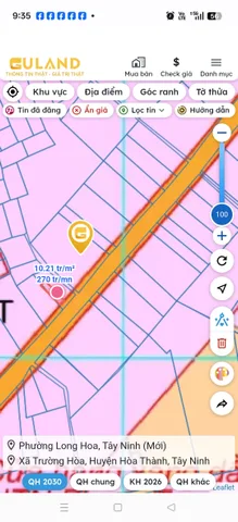Bán Đất 210m² thổ cư 90m² giá 1.5 tỷ tại Phường Ninh Thạnh Tây Ninh