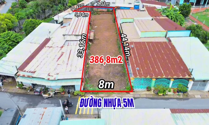 Bán Đất 386m² thổ cư 368m² giá 4.4 tỷ tại Đường Cây Bài Xã Phước Vĩnh An Huyện Củ Chi TP. Hồ Chí Minh
