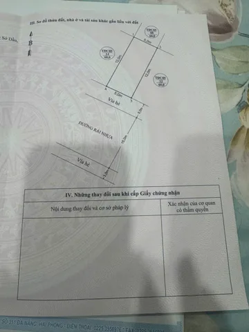 BÁN ĐẤT MẶT ĐƯỜNG TĐC XI MĂNG – HỒNG BÀNG, HẢI PHÒNG LH 078827086