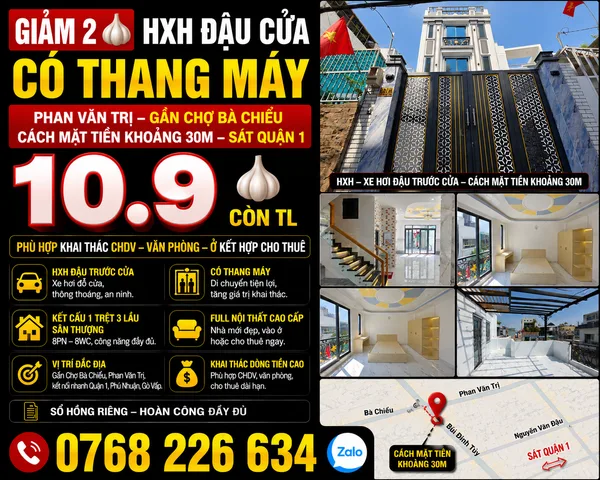 Bán Nhà riêng 90.4m² thổ cư 90.4m² giá 10.9 tỷ tại Đường Phan Văn Trị Phường Bình Lợi Trung TP. Hồ Chí Minh