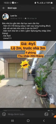 Bán nhà trọ cần thơ ....giá 6.9 tỷ tại Phường An Khánh Quận Ninh Kiều Cần Thơ