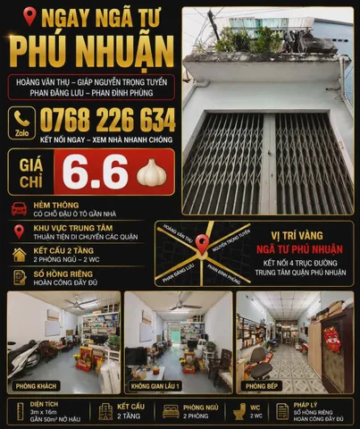 Bán Nhà riêng 50m² thổ cư 50m² giá 6.6 tỷ tại Phường Cầu Kiệu TP. Hồ Chí Minh