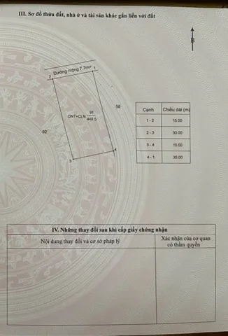CẦN BÁN GẤP LÔ ĐẤT ECHU CAP- DIỆN TÍCH 15x 30 HƯỚNG TÂY BẮC