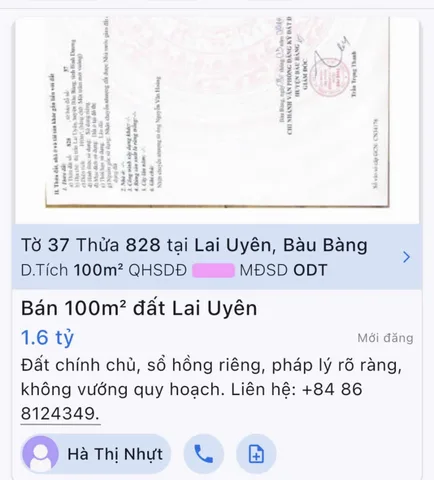 CẦN BÁN GẤP ĐẤT BÀU BÀNG BÌNH DƯƠNG