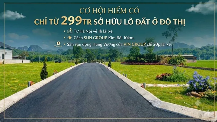 CHỈ TỪU 299TR SỞ HỮU ĐẤT NỀN TẠI THỊ TRẤN, VEN CÁC KHU CÔNG NGHIỆP ĐANG TRIỂN KHAI