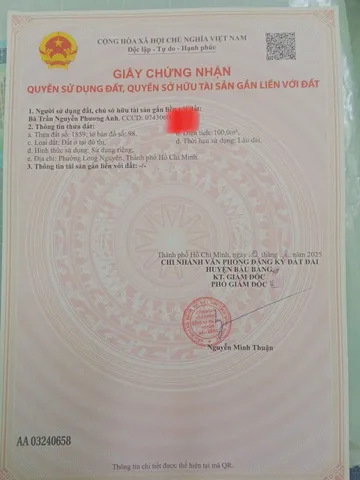 Cần bán miếng đất TPHCM đất full thổ cư tiện ích đầy đủ cho nhu cầu ở và con cái đi học bán kính khoảng 1km.