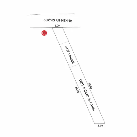 Bán đất An Điền, Bến Cát đường nối DT748 vào KCN Protrade (3/2) 5x48m giá 1ty100