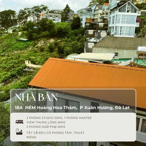 HOT HOT – CHÍNH CHỦ CẦN BÁN NHÀ – VIEW ĐẸP, ĐƯỜNG Ô TÔ QUAY ĐẦU Tại Đường Hoàng Hoa Thám, P.10, TP. Đà Lạt, Lâm Đồng