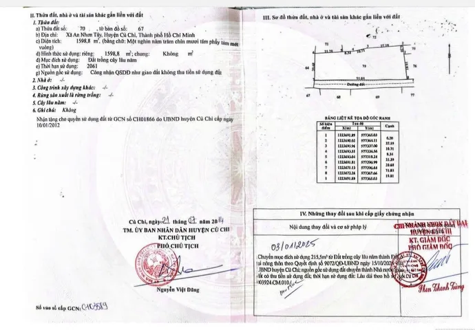 Bán đất thổ cư HXH  1598m2 (có 215m2 thổ cư) giá chỉ 2.63 triệu/m2