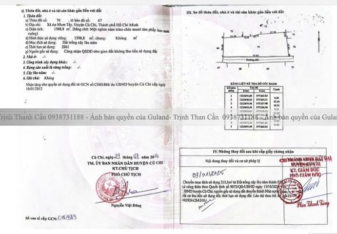 Bán đất thổ cư HXH  1598m2 (có 215m2 thổ cư) giá chỉ 2.63 triệu/m2