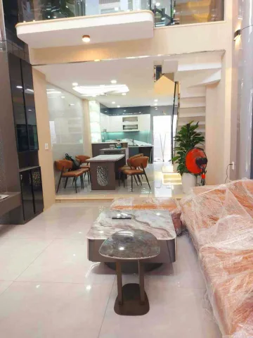Nhà mới 5 tầng,7 đồng hơn, khu cao tầng,giáp lê Văn Quới,hẻm xe tải, sát mặt tiền đường, full nội thất cao cấp,ôtô ngủ trong nhà,không lộ giới,sổ a4