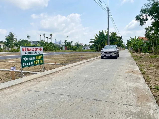 HÀNG HIẾM - LÔ ĐẤT CẠNH KCN CẨM VĂN NGÕ Ô TÔ ĐỖ CỬA CHỈ TỪ 495TR