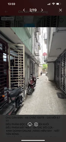 Bán nhà 40m giáp nhị thịnh liệt nhà xây 2 tầng