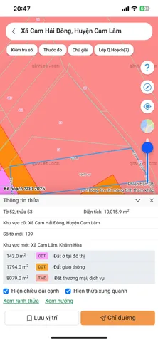 53.52 CAM HẢI ĐÔNG - CAM LÂM KHÁNH HOÀ
vị trí : CAM HẢI ĐÔNG - CAM LÂM KHÁNH HOÀ
diện tích 1HA
giá 2TR 8 / M2
giá tổng bán : 28 TỶ
LIÊN HỆ : MINH HIẾU 0389623794 BĐS
