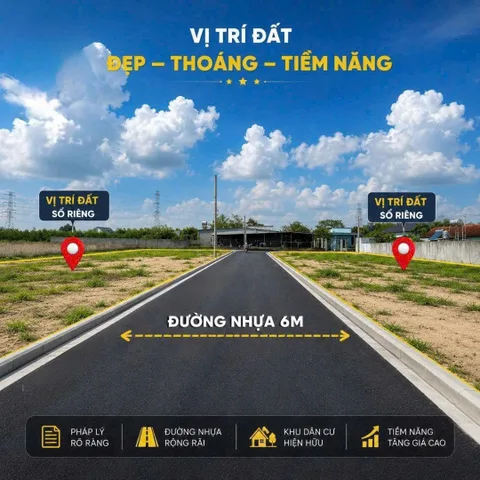 BÁN ĐẤT SỔ RIÊNG NGAY CHỢ THẠNH PHÚ– 1 SẸC HL15