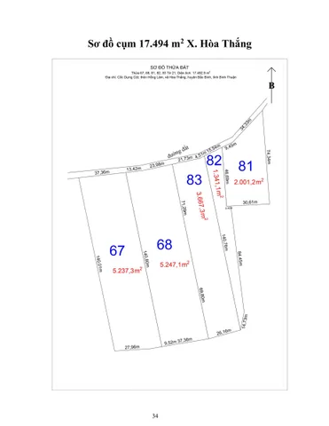 5. Cụm 17.494 m2 X. Hòa Thắng
Vị trí đất : Link