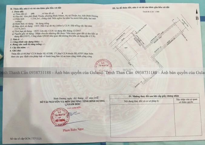Bán đất thổ cư mặt tiền đường BN-04 diện tích 1334m2 giá chỉ 12.75 triệu/m2