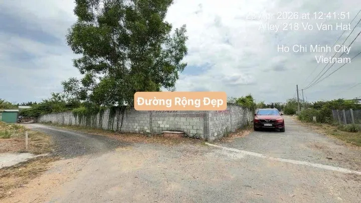 Cho thuê 1715m Đất đã xây tường bao 2 mặt tiền Võ Văn Hát gần Lã Xuân Oai Quận 9