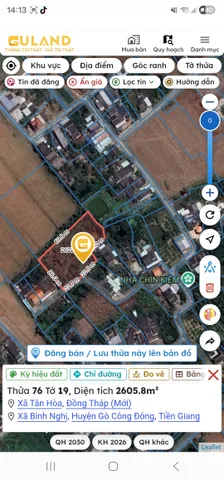 Đất ở Hiệp trị - Tân Hòa - Đồng Tháp