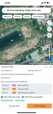 110-229.35 1000M2 TC 432M2
vị trí : thôn thuỷ triều cam lâm 
diện tích  1000M2
DIỆN TÍCH ; 1000M2 25 TỶ
giá tổng bán :25 TỶ 2 SỔ  2 LÔ
LIÊN HỆ : MINH HIẾU 0389623794 BĐS