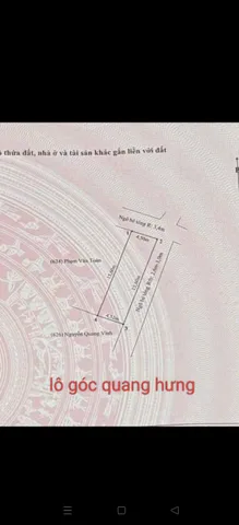 bán nhanh lô góc 70m2 tại Quang Hưng An Lão ,sát CCN cửa hoạt mt4,5m đường thông 4m ,giá 850tr