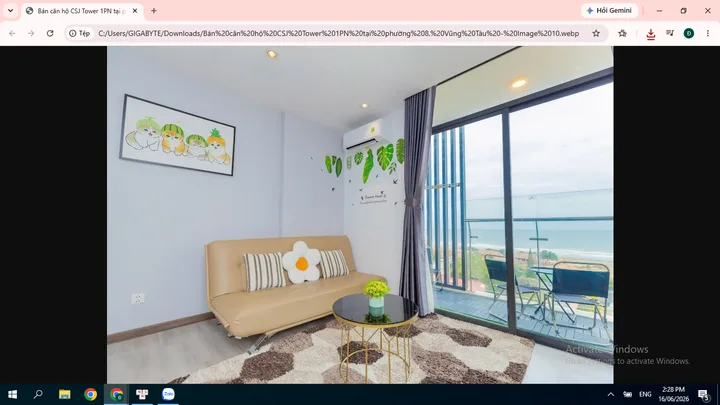 🔥 SIÊU PHẨM MẶT BIỂN THÙY VÂN – PHÒNG KHÁCH VIEW TRỰC DIỆN BIỂN: CSJ TOWER 169 THÙY VÂN P.8 – TẦNG TRUNG CHILL – FULL NỘI THẤT CAO CẤP – GIÁ SẬP SÀN CHỈ 3.2 TỶ 🔥🔥 SIÊU PHẨM MẶT BIỂN THÙY VÂN – PHÒNG KHÁCH VIEW TRỰC DIỆN BIỂN: CSJ TOWER 169 THÙY VÂN P.8 – 
