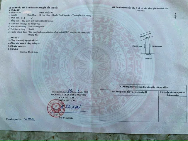06.2026. bán 61m2. mặt tiền 4m. đường 7m. xã Hoa Động. giá chỉ 2,4 tỷ. liên hệ 0362558882