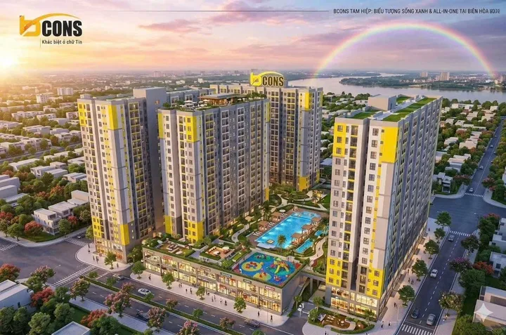 DỰ ÁN BCONS CENTRAL PARK 22 TẦNG TẠI TRUNG TÂM TP. BIÊN HÒA