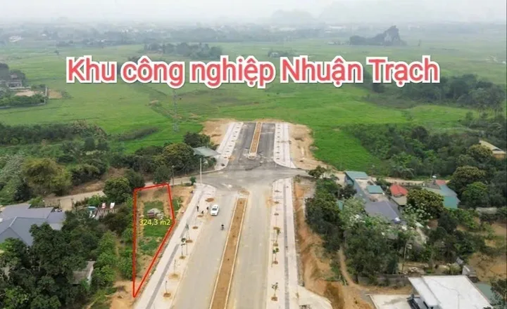 322m - lô góc 2 mặt tiền - ngay cổng KCN Nhuận Trạch - phù hợp nhiều tiêu chí