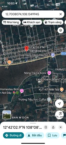 Thôn 3 Cư Bur nay thuộc Tổ 3 phường Buôn Ma Thuột diện tích 125m2 giá 1ty390
