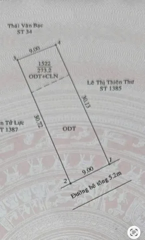 Bán lô đất P. Phú Hoà tuyệt đẹp. Ngay trường THCS Phú Hoà. Giá: 20 triệu/m2
- DT: 273m2 (9x31) thổ cư 200m2
- cách đường Nguyễn Thái Bình 100m, đường bê tông rộng 5m, đường thông. Dân cư đông đúc, an ninh, gần mọi tiện ích.
- đất thích hợp xây biệt thự