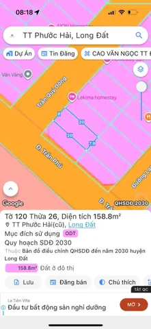 CHỦ CẦN BÁN LÔ ĐẤT NGAY QUẢNG TRƯỜNG PHƯỚC HẢI GIÁ 3 TỶ 3 NGANG 8 MÉT