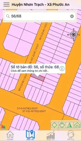 Bán lô đất DT 6x20m 100% thổ cư Dự án Thành Hưng (Nhơn Trạch cũ)