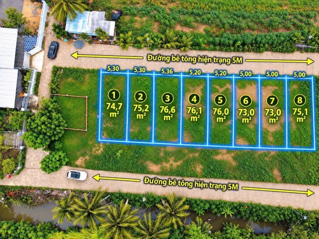 CHÍNH THỨC MỞ BÁN 8 LÔ ĐẤT DIÊN AN, ĐƯỜNG BETONG OTO 5m
