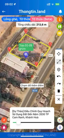 Bán lô đất đẹp 10.5T 2800m2 ở Cam Thịnh - Khánh Hoà