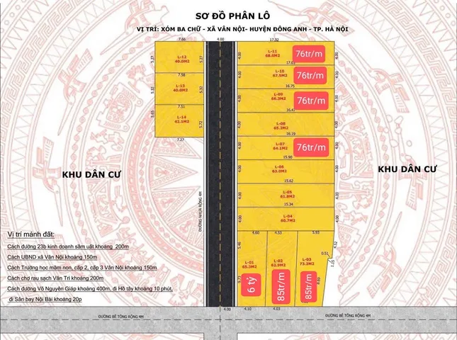 Phân lô Ba Chữ,Phúc Thịnh(Vân Nội cũ)