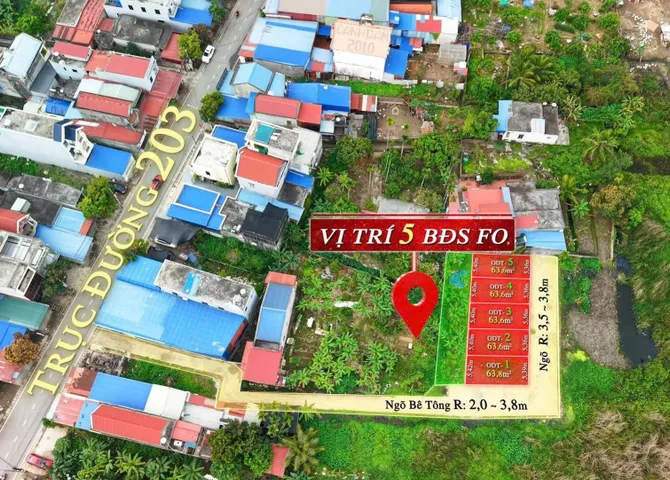 chính thức mở bán 5 lô đất Lâm Động . Nay thuộc Phường Thiên Hương.l/h:076.231.9990 e Thuý
🌸🌸Vị trí cách đường 203 chỉ 50m
Tài chính từ 1tỷ 2xx tr
Ngõ trước đất rộng từ 5-7m 
Mặt tiền đẹp trên 5m .
Trước đất có đất lưu không cực kỳ thoáng
Ngay Khu C