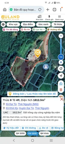 Đất ONT, diện tích 1812.3m2, thuận tiện mặt đường nhựa, giá 3 tỷ