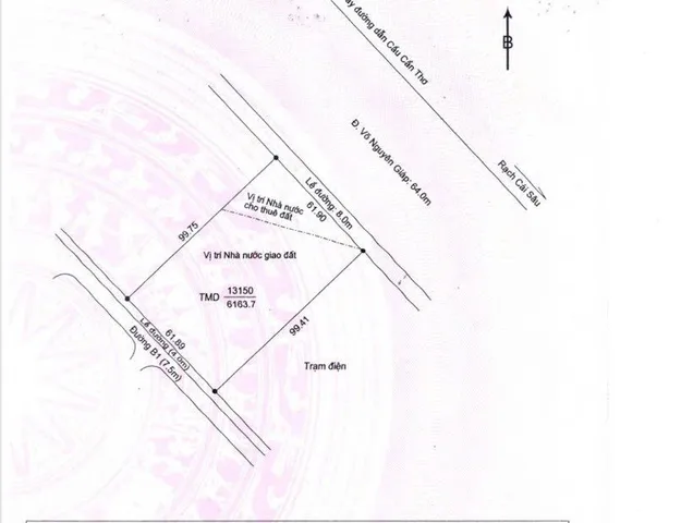 Bán Đất 6200m2 giá 85 tỷ tại Phường Phú Thứ Quận Cái Răng Cần Thơ