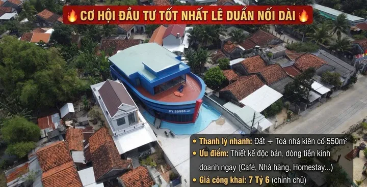 🔥 BÁN NHANH MẶT TIỀN LÊ DUẨN NỐI DÀI 🔥 An Chấn

🏡 Đất + toà nhà kiên cố 550m² dt Thực hơn 700m2
☕ Phù hợp mở Café, Nhà hàng, Homestay… khai thác ngay
      Cách đường xuống Bãi Xếp 300m, Nghinh Phong 7km
💰 Giá chính chủ: 7,6 Thuơng lượng Chủ

📞 Liê