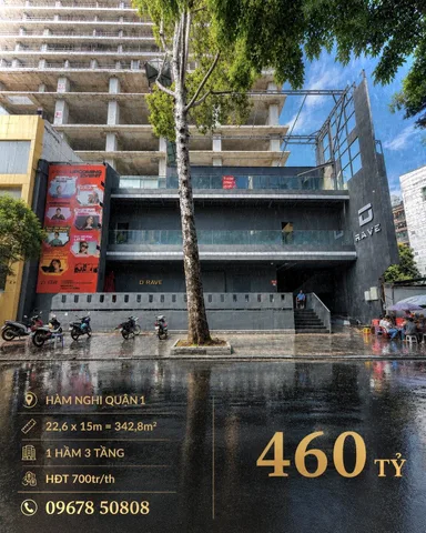 Bán Đất Mặt Tiền Hàm Nghi Quận 1* 343m2 ngang 22,6m