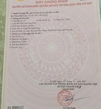 🔹Chính chủ bán nhà đất giá rẻ nhất tại thôn Thọ Am, xã Liên Ninh (Thanh Trì), Hà Nội, 0982067128