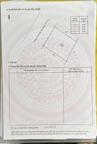 Đất ngay mặt tiền đường xuyên tâm 32m