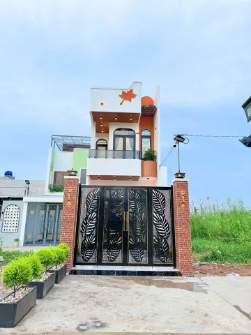 Bán nhà Kênh Nổi Mỹ Tho, trệt 1 lầu mới xây dựng phong cách Bắc Âu, hẻm xe hơi 4m