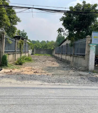 Đất thổ cư mặt tiền buôn bán kinh doanh MT đường Sông Lu xã Hòa Phú Củ Chi TPHCM, DT: 7x40m.