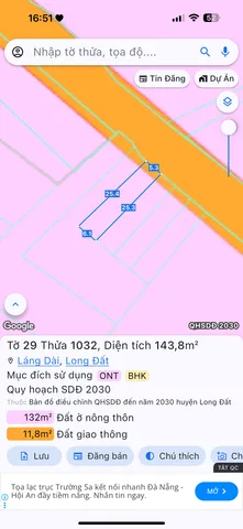 Bán đất trung tâm Láng Dài, 143,8m2, giá 890 triệu