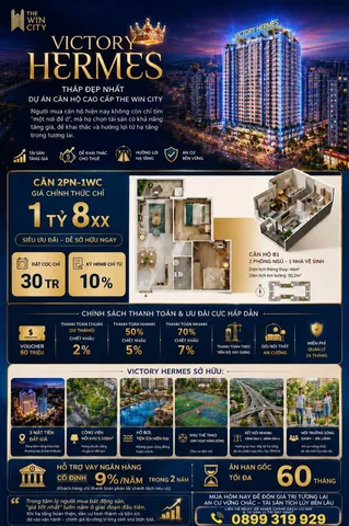 SỞ HỮU CĂN HỘ CAO CẤP TẠI VICTORY HERMES – THE WIN CITY